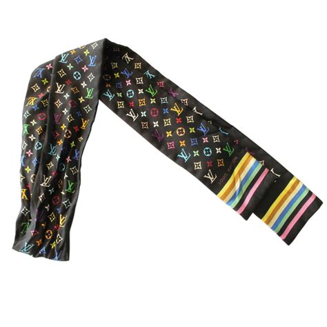 black lv scarf|louis vuitton twilly scarf.